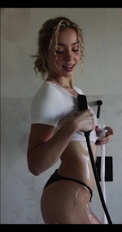 Charly Jordan nude wet shirt tease
