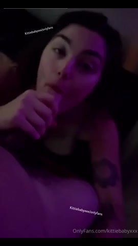 Kittiebabyxxx Blowjob get Huge Facial Viral Sex tape video